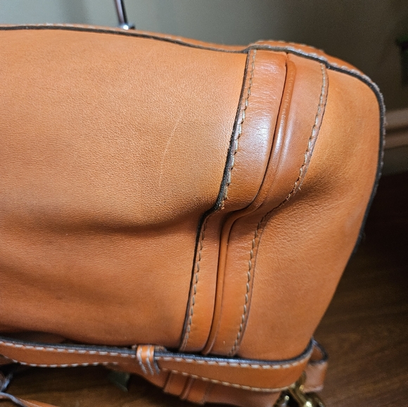 Auth Gucci Orange Leather Hobo Two Straps Bag - Picture 7 of 16